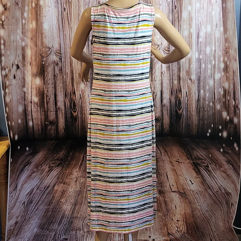 NWOT T By Talbots Women's Short-Sleeve Striped Dress Size S_9